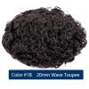 Men’s Curly Lace Front Toupee with Human Hair view 2