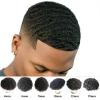 Men’s Curly Lace Front Toupee with Human Hair view 4