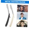 Men's Metal Razor with Guard, Black and White, 2 Pieces view 3