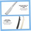 Men's Metal Razor with Guard, Black and White, 2 Pieces view 4