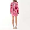 Women's Wet-Look Stretch Patent Leather and Leather Dress with Garter Detail view 3