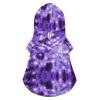 Purple Neon Pet Hoodie, Printed, Pet Clothing, Warm Pullover, Dog and Cat Jacket, XL view 1