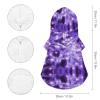 Purple Neon Pet Hoodie, Printed, Pet Clothing, Warm Pullover, Dog and Cat Jacket, XL view 2