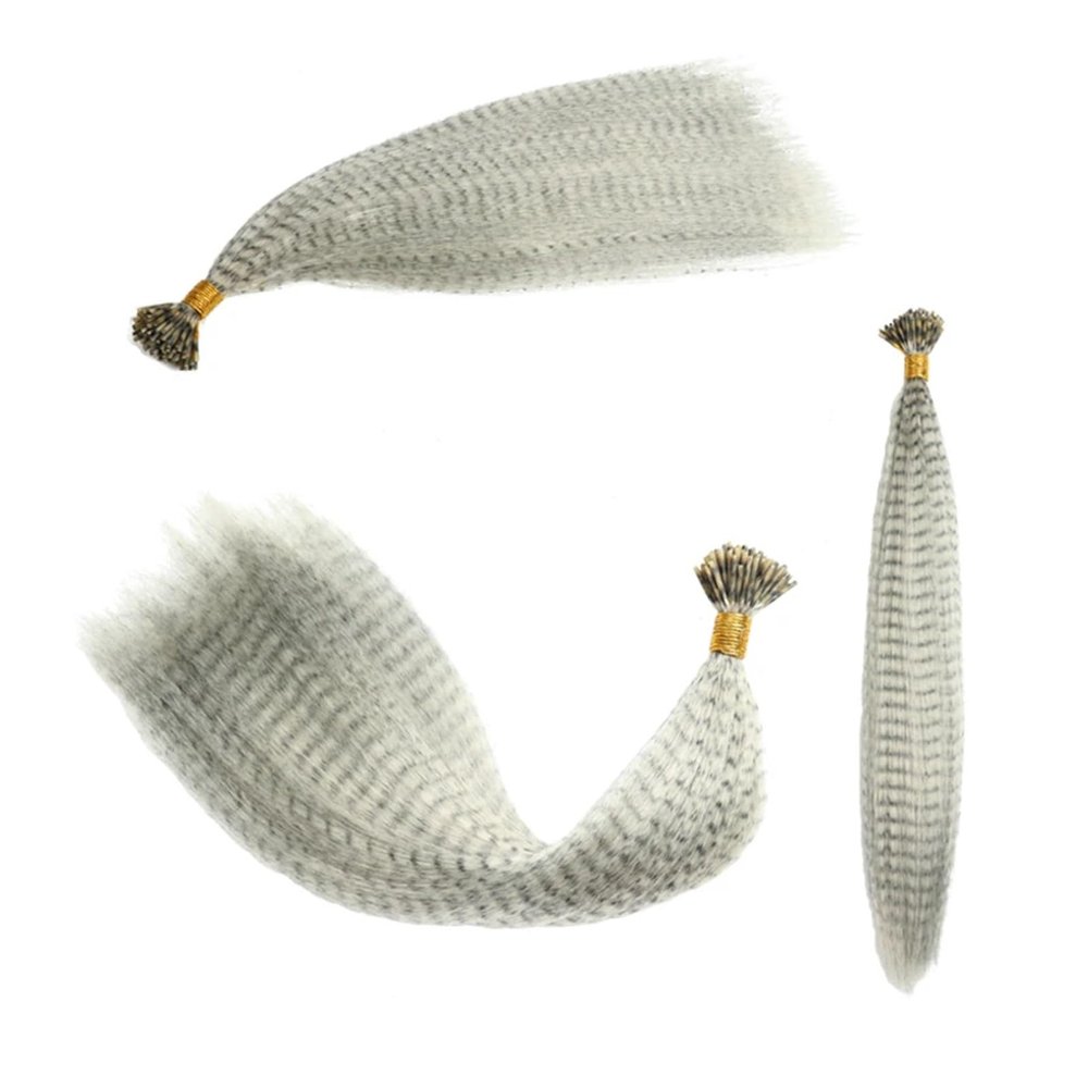 HKYBCF Feather Hair Extensions, Colored Synthetic Feather Strands, 20 Pieces