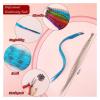 HKYBCF Feather Hair Extensions, Colored Synthetic Feather Strands, 20 Pieces view 3