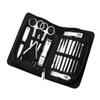 Housoutil Nail Clippers, Ergonomic Design, 15-Piece Black Stainless Steel Set view 4