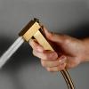 Handheld Bidet Sprayer for Toilet, Brass Hot and Cold Water Set, Rose Gold view 3
