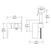 Handheld Bidet Sprayer for Toilet, Brass Hot and Cold Water Set, Rose Gold view 4