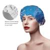 Underwater Pattern Shower Caps, Elastic, Reusable, Waterproof, Double-Layered Hair Caps for Women and Men view 3