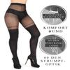 BANANALU 20 Den Over-the-Knee Sexy Open-Crotch Tights, Intimo Secret Nero, L view 3