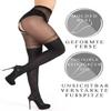 BANANALU 20 Den Over-the-Knee Sexy Open-Crotch Tights, Intimo Secret Nero, L view 4