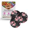 Diasticker Overpatch Fixation Tape (5 Count, Black Floral) for FreeStyle Libre 3, Dexcom G7 & Catheters view 1