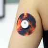 Diasticker | Patterned Patches for FreeStyle Libre 3 Sensor (5 pcs, Fire) | Waterproof, Skin-Friendly, Breathable, Strong Hold view 2