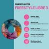 Diasticker | Patterned Patches for FreeStyle Libre 3 Sensor (5 pcs, Fire) | Waterproof, Skin-Friendly, Breathable, Strong Hold view 3