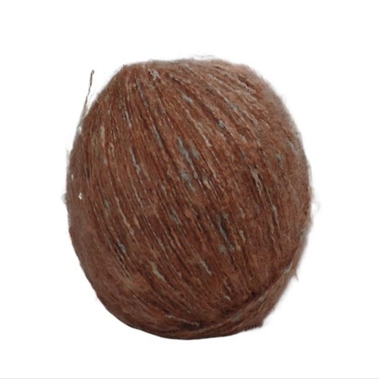 Mohair Yarn for Various Craft Projects (Color: Light Brown)
