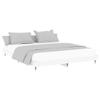 White Wood-Effect Youth Bed Frame with Headboard, 120 x 200 cm view 4