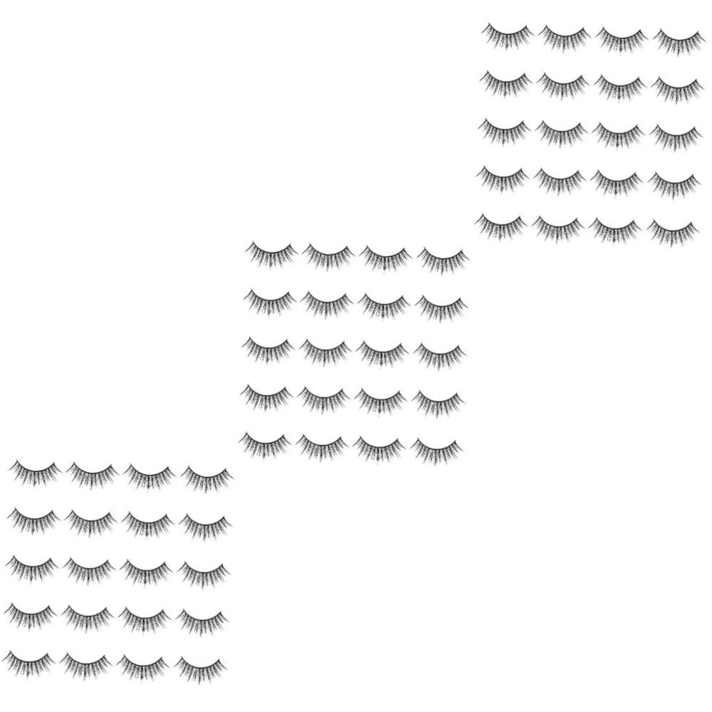 FRCOLOR 30 Pairs of Fluffy False Eyelashes for a Natural Look
