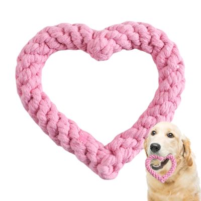 Heart-Shaped Rope Dog Toy