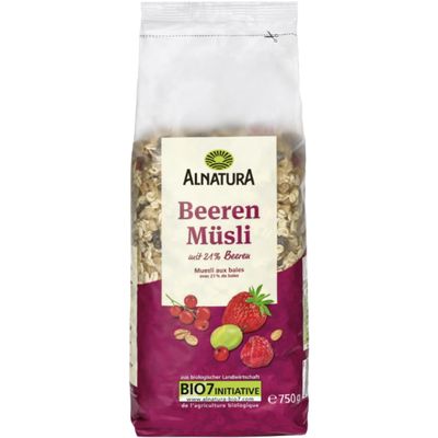 Alnatura Berry Muesli Cornflakes Toppas Cereal, 750 g