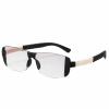 SWIDEN Progressive Multifocal Reading Glasses for Men and Women, Rimless Blue-Light-Blocking Readers, Black, 1.5X view 1