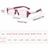 SWIDEN Progressive Multifocal Reading Glasses for Men and Women, Rimless Blue-Light-Blocking Readers, Black, 1.5X view 2