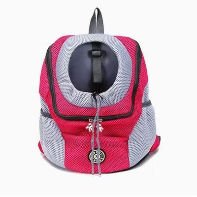 WolFum Out Double-Shoulder Pet Carrier Backpack, Mesh, Color B, Size S