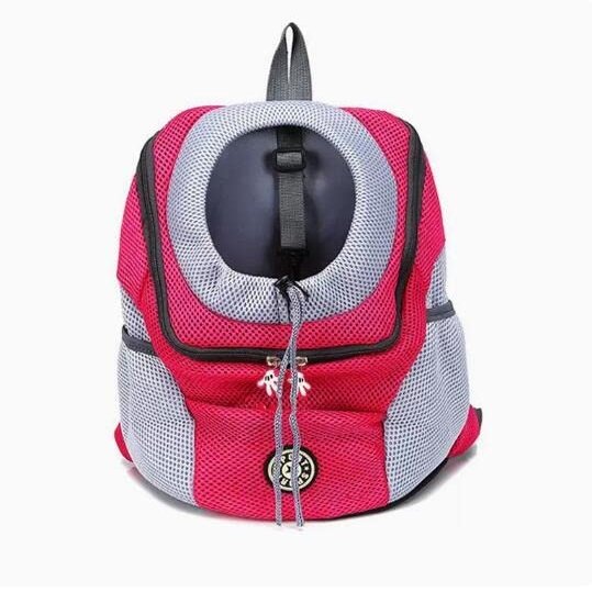 WolFum Out Double-Shoulder Pet Carrier Backpack, Mesh, Color B, Size S