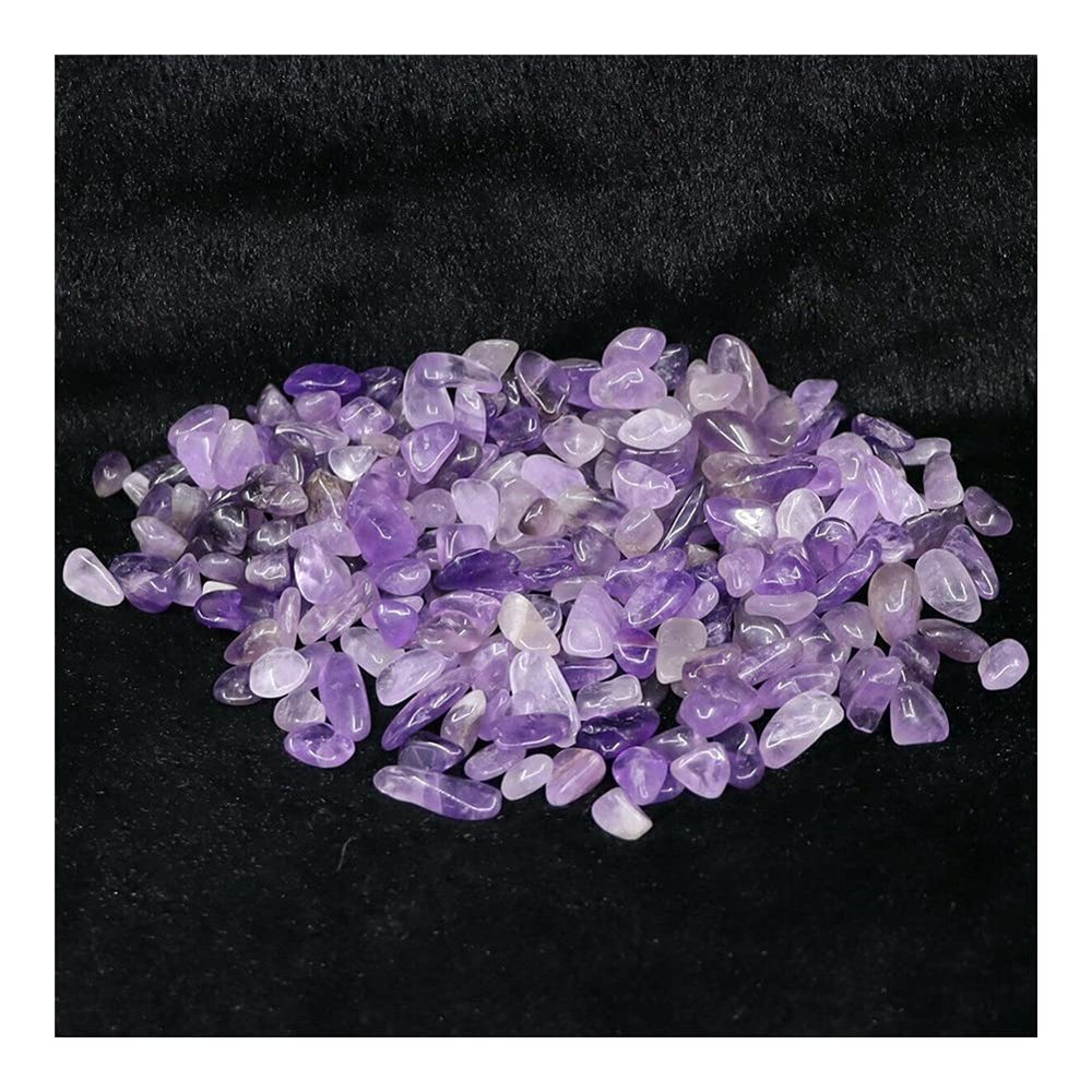 ISOLAY Gift Natural Amethyst Gravel, Purple Quartz Gravel, Crystal Aquarium and Flower Garden Stone Decoration, 1,500 g