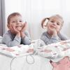 3-Piece Queen Tencel Duvet Cover Set with 2 Pillowcases, Pink Pig Playing with Butterflies view 1