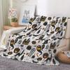 EHOMERY Cozy Fleece Blanket, Orange, 100 x 70 cm view 1