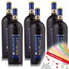 Grand Sud Merlot, Dry, Single-Variety Wine Package + VINOX Winecards (6 x 1.0 L) view 1