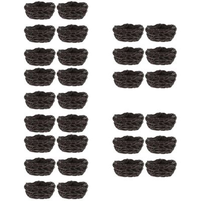 Sosoport 30-Piece Artificial Bird Nest Decorative Ornaments for Miniature Gardens, Parties, Crafts, and Wedding Gifts