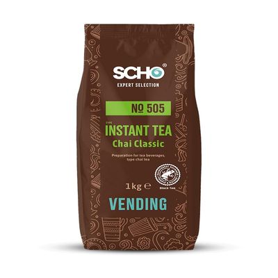 Scho No. 505 Chai Classic Tea, 10 x 1,000 g | Instant Tea for Vending Machines