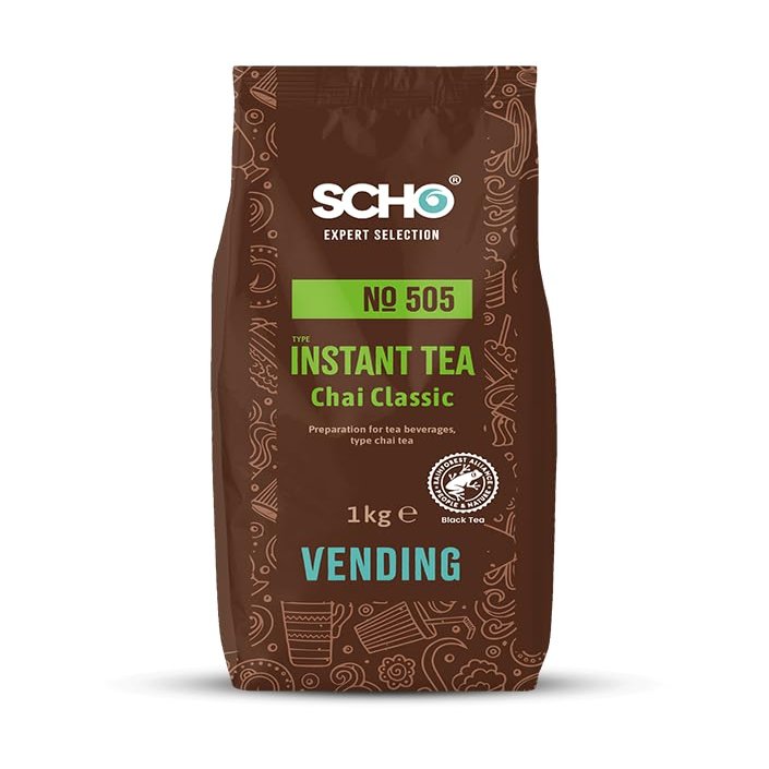Scho No. 505 Chai Classic Tea, 10 x 1,000 g | Instant Tea for Vending Machines