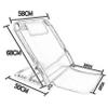 MmuNna Adjustable Bed Backrest, 6-Position Support, 58 cm Wide view 3