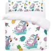 King Bedding Set, Cute Unicorn on Vacation, 3-Piece, Ultra-Soft view 2