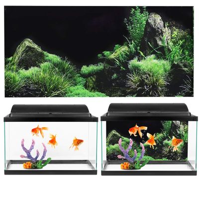 Yctze PVC Aquarium Background Sticker