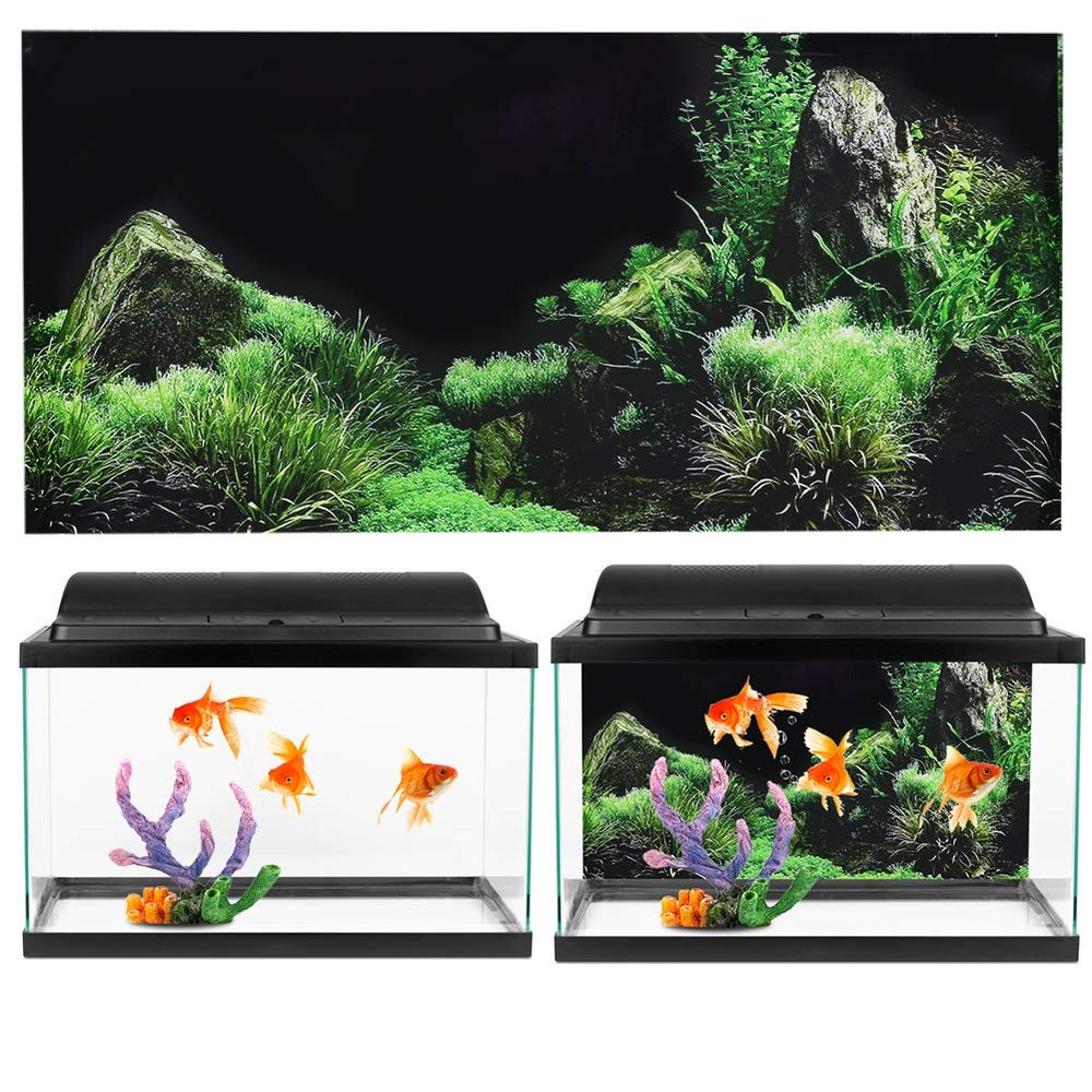 Yctze PVC Aquarium Background Sticker