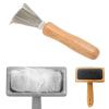 Pet Hair Brush, Rake Design, Stainless Steel Wire view 3