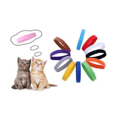 Angoily 15-Piece Self-Adhesive Puppy Collars for Pet Identification
