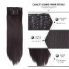6-Piece Clip-In Hair Extensions, 22-Inch Straight Synthetic Hair, 140 g/Set view 4