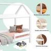 YOUKO House Bed for Children 180 x 90 cm, Pine Wood Montessori Bed with Slatted Frame and Roof, Without Mattress view 4