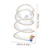 minkissy Foldable Cat Tunnel with Hanging Mice, Plush Durable Fabric, Interactive, Random Color view 2