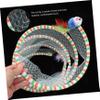 minkissy Foldable Cat Tunnel with Hanging Mice, Plush Durable Fabric, Interactive, Random Color view 3
