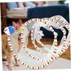 minkissy Foldable Cat Tunnel with Hanging Mice, Plush Durable Fabric, Interactive, Random Color view 4