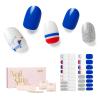 NAILOG UV-Curable Nail Wraps, 34 Pieces, Self-Adhesive Soft Gel Finish, Bonjour view 1