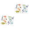 TOYANDONA 2-Piece Dinosaur Wall Sticker Set for Boys and Girls, 10 Unique Dinosaur Stickers for Kids' Rooms, 2 Sheets × 2 view 1