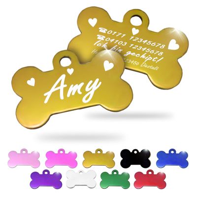 Ibera Gifts - Personalized Dog Tag in Bone Shape