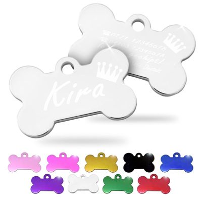Ibera Gifts - Personalized Dog Tag in Bone Shape