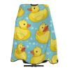 ZORIN Funny Rubber Duck in Blue Pool Hairdressing Cape, Unisex, Black, 140 x 168 cm view 1